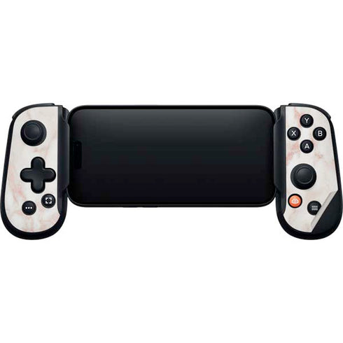 Rose Gold Marble Backbone One for iPhone Game Controller Skin